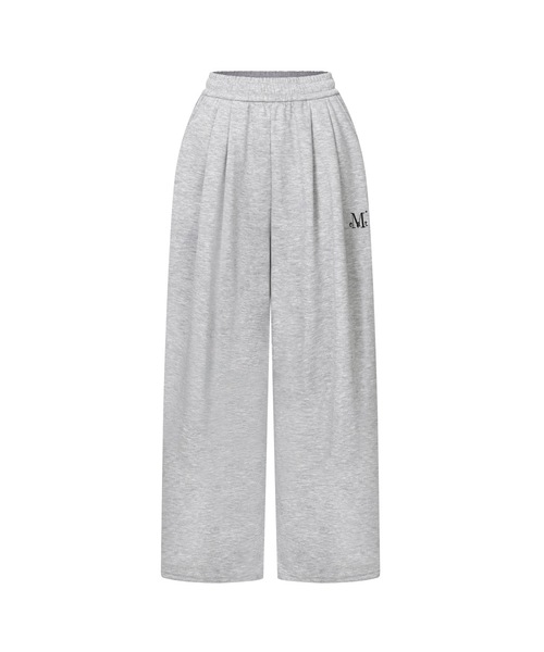 MUCENT(ムセント)の「シウッド6ピンタックワイドスウェットパンツ 男女共用 (4カラー)(スウェットパンツ・レディース・ブラウン/ホワイト/ブラック/グレー・FREE/1)」の4枚目の写真