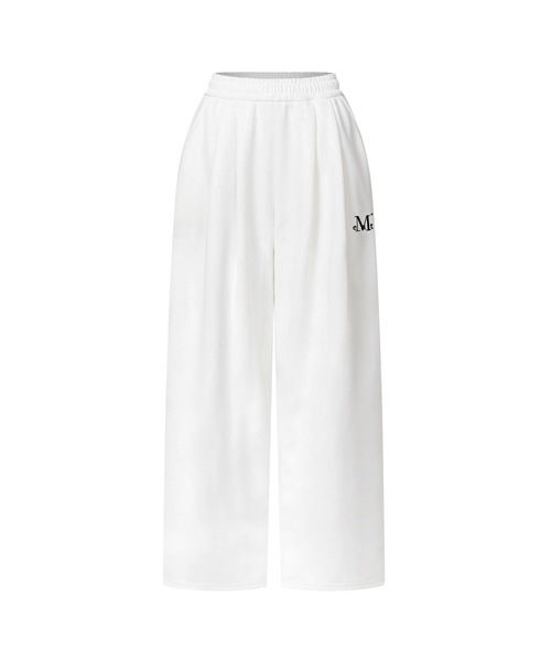 MUCENT(ムセント)の「シウッド6ピンタックワイドスウェットパンツ 男女共用 (4カラー)(スウェットパンツ・レディース・ブラウン/ホワイト/ブラック/グレー・FREE/1)」の2枚目の写真