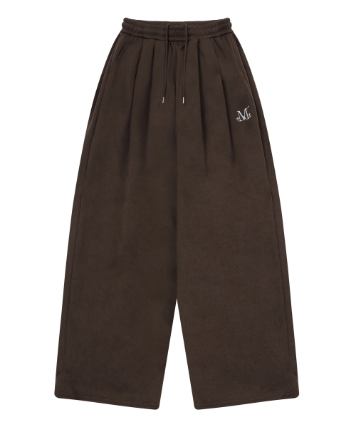 MUCENT(ムセント)の「シウッド6ピンタックワイドスウェットパンツ 男女共用 (4カラー)(スウェットパンツ・レディース・ブラウン/ホワイト/ブラック/グレー・FREE/1)」の14枚目の写真