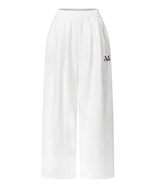 MUCENT(ムセント)の「シウッド6ピンタックワイドスウェットパンツ 男女共用 (4カラー)(スウェットパンツ・レディース・ブラウン/ホワイト/ブラック/グレー・FREE/1)」の8枚目の写真