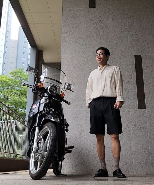 MUSINSA STANDARD（ムシンサスタンダード）の「クールタッチヒドンバンディングハーフスラックス[ブラック]（スラックス・メンズ・その他・33/26/27/28/29/42/36/34/32/30/31/40/38）」の9枚目の写真