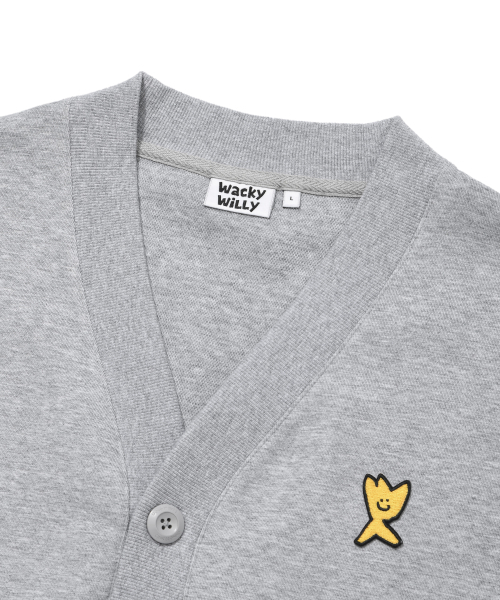 Wacky WiLLy(ワッキーウィリー)の「ジャージVネックポケットカーディガングレー(カーディガン/ボレロ・レディース・その他・SMALL/MEDIUM/LARGE/X-LARGE)」の4枚目の写真