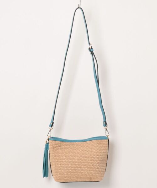 NOMBRE IMPAIR(ノンブルアンペール)の「【Antonello Masi】フリンジチャームBAG(ショルダーバッグ・レディース・グリーン/サックスブルー・FREE)」の3枚目の写真