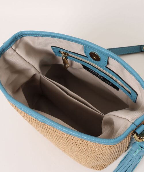 NOMBRE IMPAIR(ノンブルアンペール)の「【Antonello Masi】フリンジチャームBAG(ショルダーバッグ・レディース・グリーン/サックスブルー・FREE)」の5枚目の写真