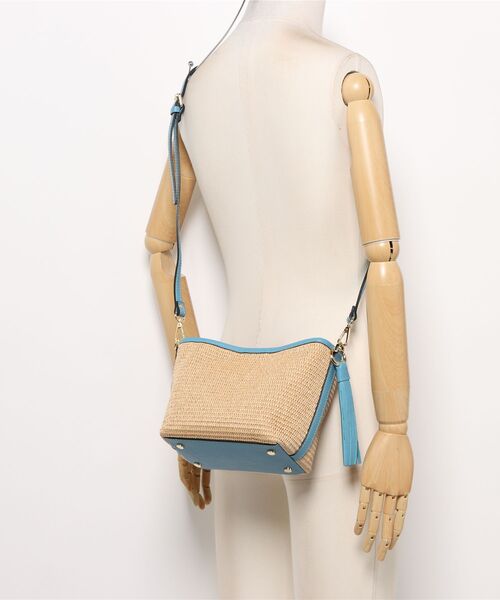 NOMBRE IMPAIR(ノンブルアンペール)の「【Antonello Masi】フリンジチャームBAG(ショルダーバッグ・レディース・グリーン/サックスブルー・FREE)」の7枚目の写真