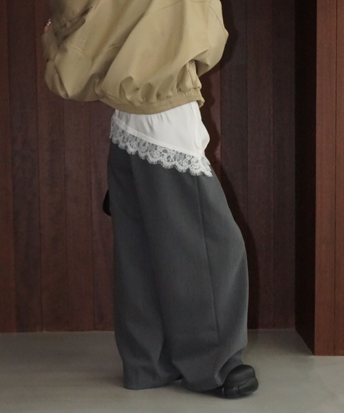 chuclla(チュクラ)の「レーストリムサテンキャミソール chw26s006(キャミソール・レディース・ブラック/ホワイト/ブラウン・FREE)」の7枚目の写真