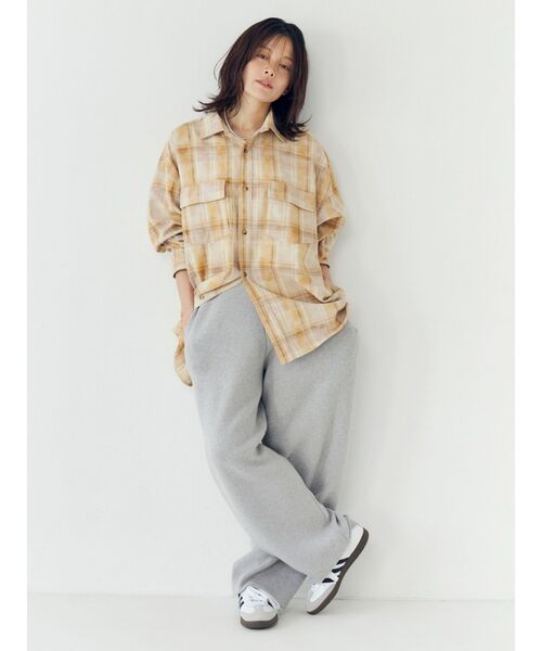 Ungrid（アングリッド）の「ブリーチチェックルーズシャツ（シャツ/ブラウス・レディース・ブルー/イエロー・FREE）」の5枚目の写真