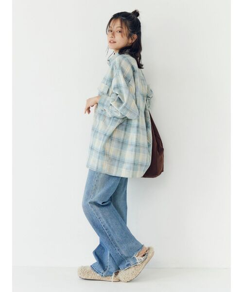Ungrid（アングリッド）の「ブリーチチェックルーズシャツ（シャツ/ブラウス・レディース・ブルー/イエロー・FREE）」の11枚目の写真