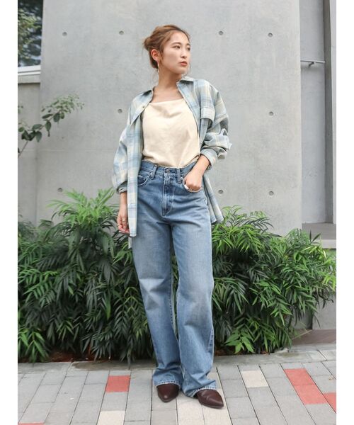 Ungrid（アングリッド）の「ブリーチチェックルーズシャツ（シャツ/ブラウス・レディース・ブルー/イエロー・FREE）」の17枚目の写真