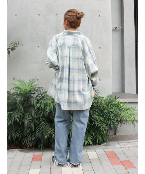 Ungrid（アングリッド）の「ブリーチチェックルーズシャツ（シャツ/ブラウス・レディース・ブルー/イエロー・FREE）」の19枚目の写真