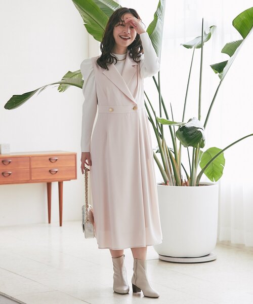 La boutique BonBon（ラブティックボンボン）の「【春まで使える！】アンゴラタッチパワショルリブニット（ニット/セーター・レディース・ブラック/サックスブルー/ピンク/ホワイト・FREE）」の19枚目の写真