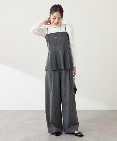 La boutique BonBon（ラブティックボンボン）の「【春まで使える！】アンゴラタッチパワショルリブニット（ニット/セーター・レディース・ブラック/サックスブルー/ピンク/ホワイト・FREE）」の9枚目の写真