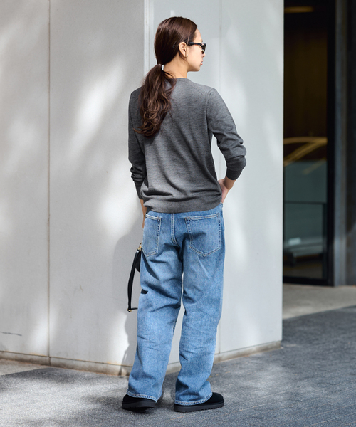 FRAMeWORK（フレームワーク）の「≪追加≫イタリアヤーン basic クルーカーディガン 2（カーディガン/ボレロ・レディース・ネイビー/ブルー/チャコールグレー/ホワイト・FREE）」の15枚目の写真