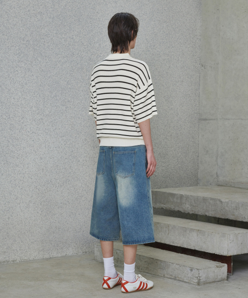 GLW（ジーエルダブリュ）の「ストライプカラーハーフニットアイボリー（ニット/セーター・レディース・その他・SMALL/MEDIUM/LARGE）」の7枚目の写真
