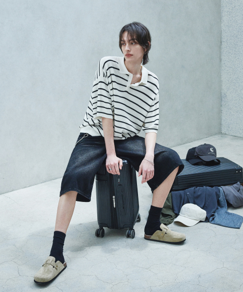 GLW（ジーエルダブリュ）の「ストライプカラーハーフニットアイボリー（ニット/セーター・レディース・その他・SMALL/MEDIUM/LARGE）」の9枚目の写真