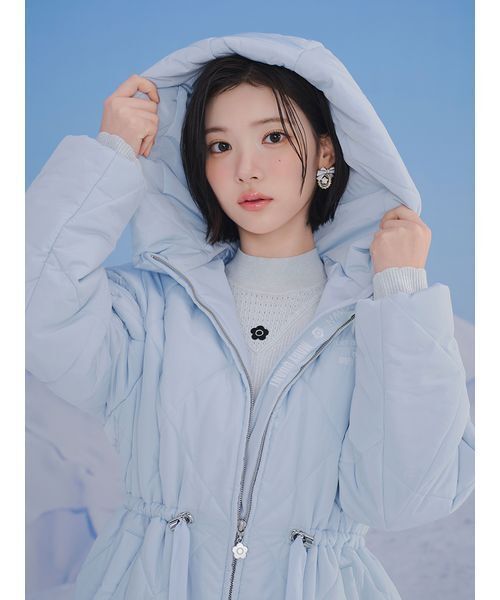 LILY BROWN（リリーブラウン）の「【LILY BROWN×MARY QUANT】ソフトリブニットトップス（ニット/セーター・レディース・シルバー/ピンク/その他/ブラック・F）」の7枚目の写真