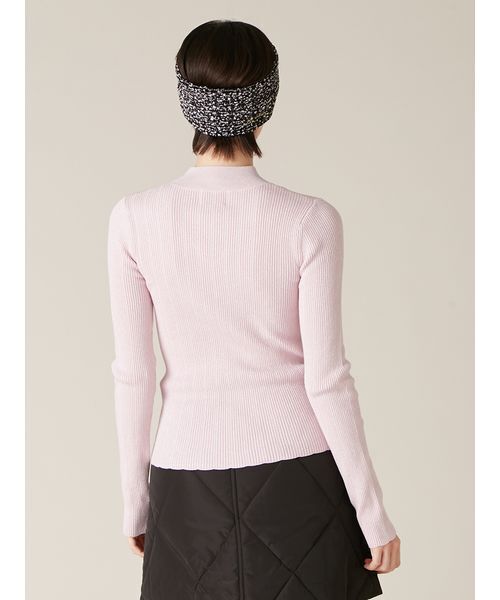 LILY BROWN（リリーブラウン）の「【LILY BROWN×MARY QUANT】ソフトリブニットトップス（ニット/セーター・レディース・シルバー/ピンク/その他/ブラック・F）」の16枚目の写真