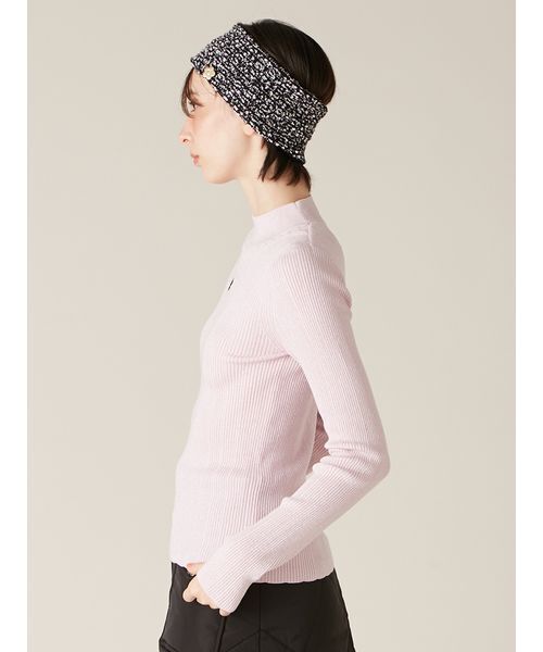 LILY BROWN（リリーブラウン）の「【LILY BROWN×MARY QUANT】ソフトリブニットトップス（ニット/セーター・レディース・シルバー/ピンク/その他/ブラック・F）」の17枚目の写真