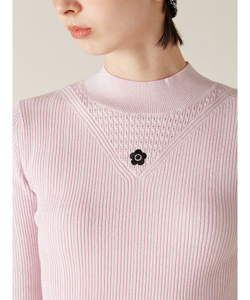 LILY BROWN（リリーブラウン）の「【LILY BROWN×MARY QUANT】ソフトリブニットトップス（ニット/セーター・レディース・シルバー/ピンク/その他/ブラック・F）」の18枚目の写真