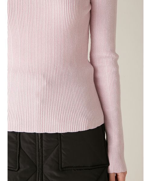 LILY BROWN（リリーブラウン）の「【LILY BROWN×MARY QUANT】ソフトリブニットトップス（ニット/セーター・レディース・シルバー/ピンク/その他/ブラック・F）」の20枚目の写真