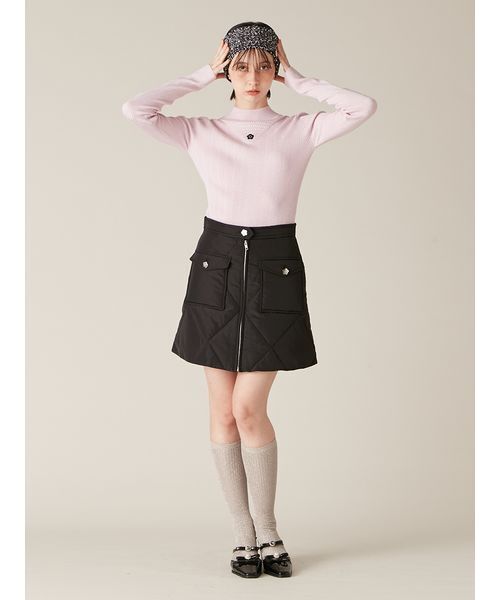 LILY BROWN（リリーブラウン）の「【LILY BROWN×MARY QUANT】ソフトリブニットトップス（ニット/セーター・レディース・シルバー/ピンク/その他/ブラック・F）」の21枚目の写真