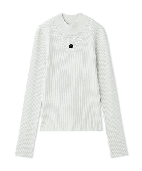 LILY BROWN(リリーブラウン)の「【LILY BROWN×MARY QUANT】ソフトリブニットトップス(ニット/セーター・レディース・シルバー/ピンク/その他/ブラック・F)」の14枚目の写真