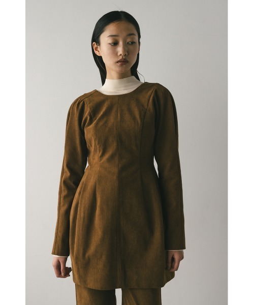 STYLEMIXER（スタイルミキサー）の「コーデュロイフォルムミニワンピース（ワンピース・レディース・キャメル/ネイビー・SMALL/MEDIUM）」の16枚目の写真