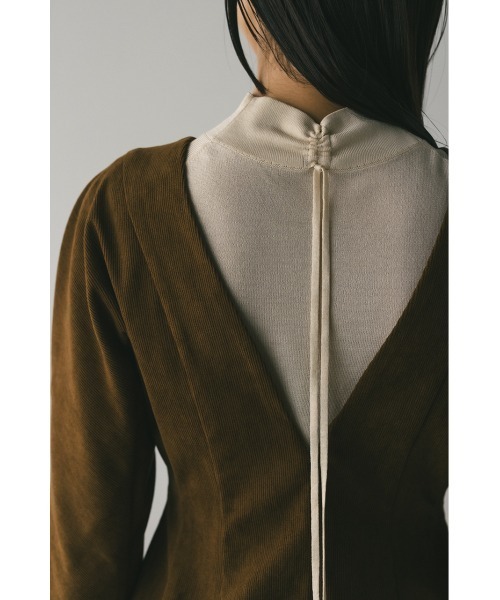 STYLEMIXER（スタイルミキサー）の「コーデュロイフォルムミニワンピース（ワンピース・レディース・キャメル/ネイビー・SMALL/MEDIUM）」の22枚目の写真