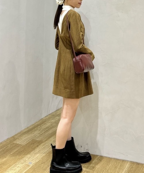 セール】コーデュロイフォルムミニワンピース（ワンピース