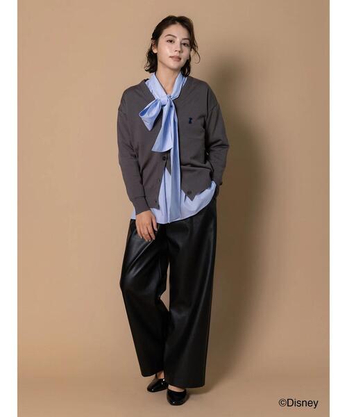 Te chichi(テチチ)の「【Disney】101/刺繍Vネックカーディガン(カーディガン/ボレロ・レディース・ネイビー/オフホワイト/グレー・F)」の6枚目の写真