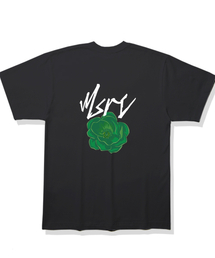 MSRC フラワーミックスグリーンTシャツ ブラック