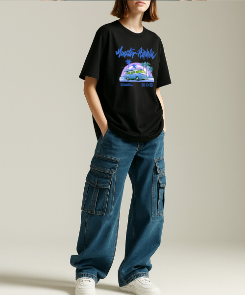 MONSTER REPUBLIC(モンスターリパブリック)の「トロピカルブルーTシャツブラック_8151(Tシャツ/カットソー・レディース・その他・SMALL/MEDIUM/LARGE/X-LARGE)」の5枚目の写真