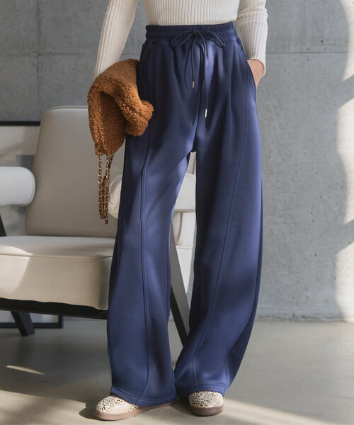 セール】[ 裏ボア ] 暖かスウェットカーブパンツ（スウェットパンツ
