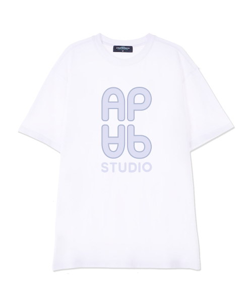 ASTRAL PROJECTION(アストラルプロジェクション)の「エイピ エイピ スーピマコットン ラウンドネック 半袖Tシャツ_ホワイト(Tシャツ/カットソー・メンズ・その他・XX-LARGE/LARGE/X-LARGE)」の1枚目の写真