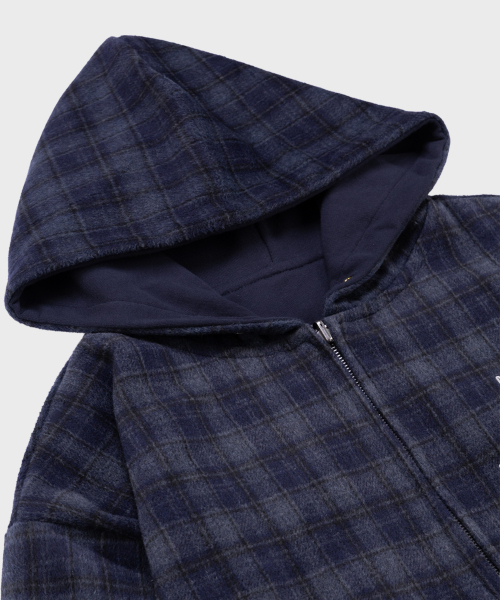 SAINTPAIN（セイントペイン）の「SPチェックリバーシブルフードジップアップネイビー（パーカー・レディース・その他・MEDIUM/LARGE）」の11枚目の写真