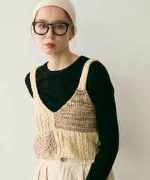 Crisp | ミックスニットビスチェ(ニット/セーター)