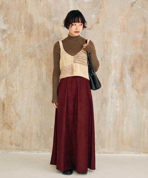 Crisp（クリスプ）の「ミックスニットビスチェ（ニット/セーター・レディース・アイボリー・FREE）」の11枚目の写真