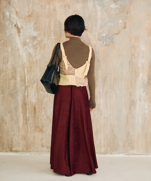 Crisp（クリスプ）の「ミックスニットビスチェ（ニット/セーター・レディース・アイボリー・FREE）」の13枚目の写真