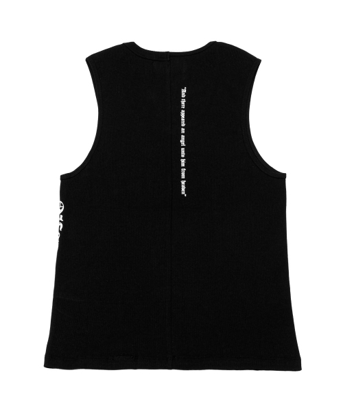 SCHISM INDUCING（スキズムインデューシング）の「MUSCLE TANK TOP BLACK（Tシャツ/カットソー・レディース・その他・LARGE/MEDIUM/SMALL）」の3枚目の写真
