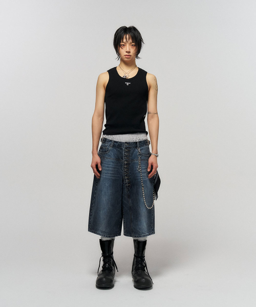 SCHISM INDUCING（スキズムインデューシング）の「MUSCLE TANK TOP BLACK（Tシャツ/カットソー・レディース・その他・LARGE/MEDIUM/SMALL）」の7枚目の写真