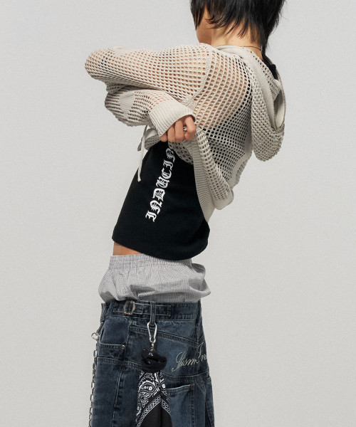SCHISM INDUCING（スキズムインデューシング）の「MUSCLE TANK TOP BLACK（Tシャツ/カットソー・レディース・その他・LARGE/MEDIUM/SMALL）」の8枚目の写真