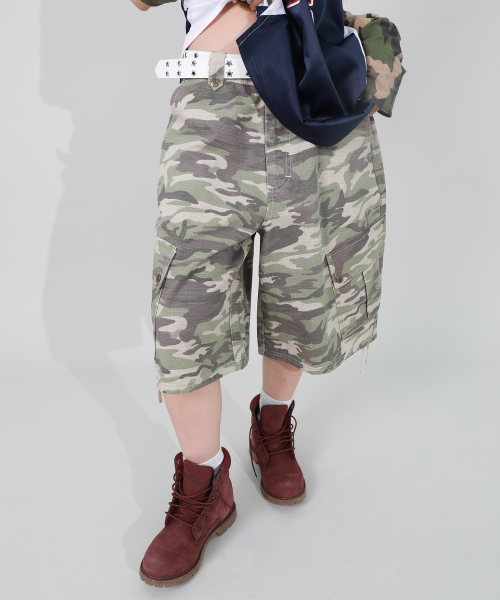 NYXX(エヌワイエックスエックス)の「パターンカーゴハーフパンツ カモ(その他パンツ・レディース・その他・SMALL/MEDIUM)」の1枚目の写真