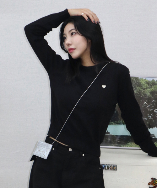 KNITTED(ニッティド)の「(W) ベーシックエッセンシャルウォッシャブルラウンドニット BLACK(ニット/セーター・レディース・その他・FREE)」の1枚目の写真