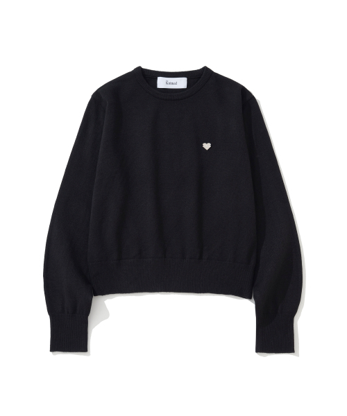 KNITTED(ニッティド)の「(W) ベーシックエッセンシャルウォッシャブルラウンドニット BLACK(ニット/セーター・レディース・その他・FREE)」の2枚目の写真
