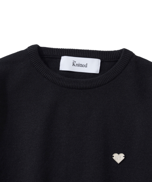 KNITTED(ニッティド)の「(W) ベーシックエッセンシャルウォッシャブルラウンドニット BLACK(ニット/セーター・レディース・その他・FREE)」の3枚目の写真