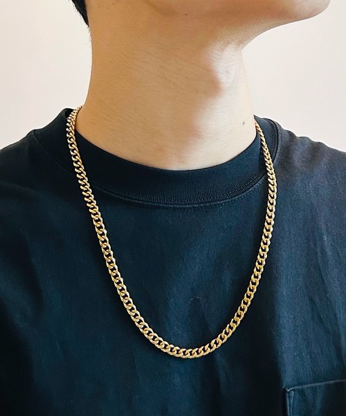 喜平チェーンネックレス シルバー ゴールド ステンレス メンズ
