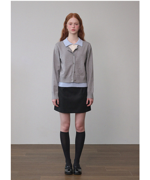 MICANE(ミケーネ)の「シンディミニスカート(スカート・レディース・ブラック/チャコールグレー・MEDIUM/LARGE/X-LARGE/X-SMALL/XX-LARGE/SMALL)」の9枚目の写真