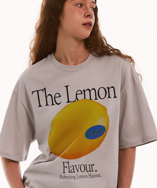 MATCHGLOBE(マッチグローブ)の「カラー レモン オーバーサイズ Tシャツ (ベージュ)(Tシャツ/カットソー・レディース・その他・FREE)」の3枚目の写真