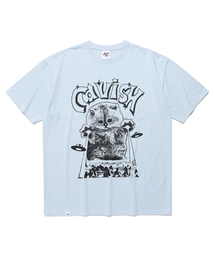 Cavish（カビシ）の「INVADER SS TEE BLUE(CV2FMUT502A)（Tシャツ/カットソー）」