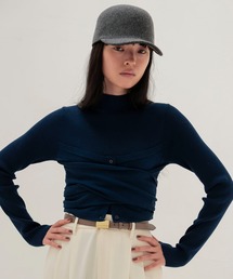 bustier high neck rib pull(ビスチェハイネックリブプルオーバー)